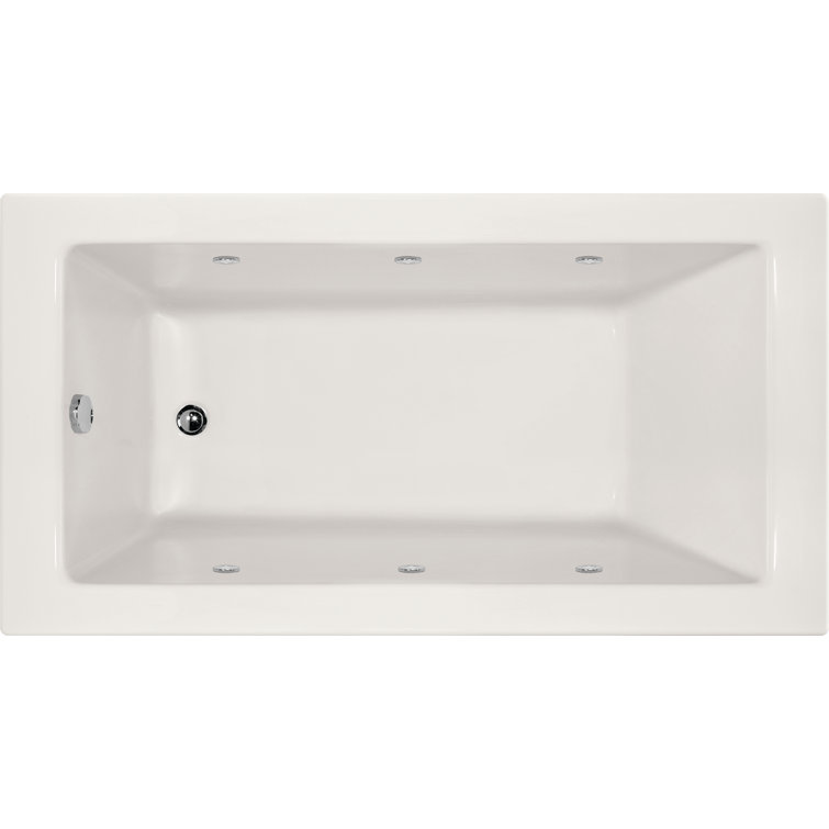 Hydro Systems Designer 72" x 36" Alcove Whirlpool Acrylic Bathtub Wayfair